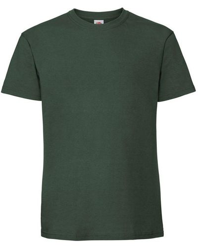 Fruit Of The Loom Iconic Premium Ringspun Cotton T-Shirt (Bottle) - Green