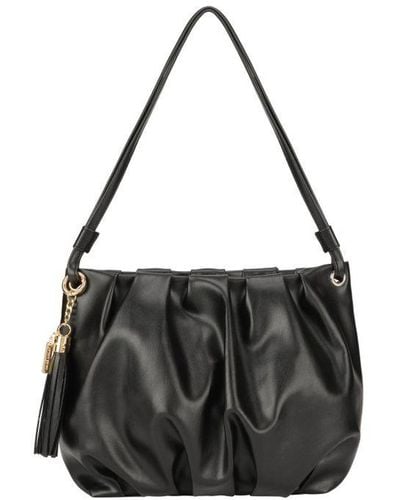 Laura Ashley Shoulder Bag Faux Leather - Black