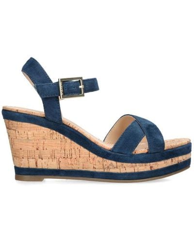 Carvela on sale navy wedges