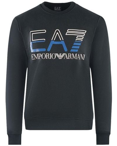 EA7 Brand Logo Sweatershirt - Blue