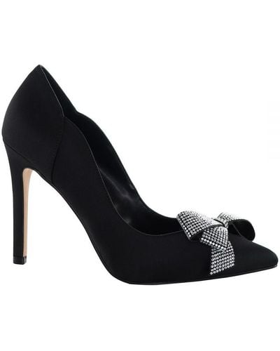 Ted Baker Orlilas Crystal Bow Black Shoes Satin