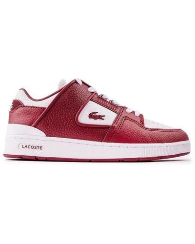 Lacoste Court Cage Trainers - Red