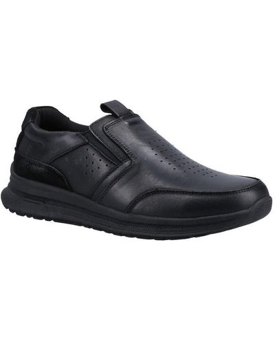 Hush Puppies Cole Leather Casual Shoes (Light) - Black