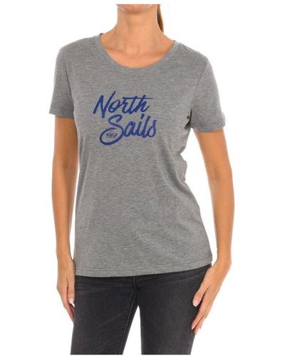 North Sails Short Sleeve T-shirt 9024300 Women - Grey