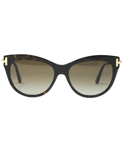 Tom Ford Kira Ft0821 52H Dark Havana Sunglasses - Brown