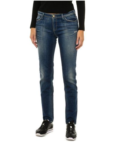 Armani Jeans Met Lang Used-effect 3y5j28-5d1mz Voor - Blauw