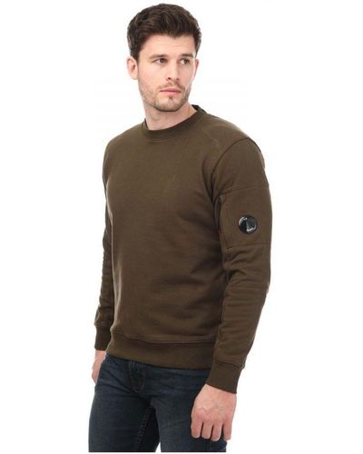 C.P. Company Diagonal Raised Fleece Sweatshirt - Brown