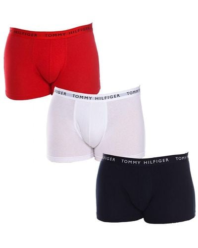 Tommy Hilfiger Recycled Essentials 3 Pack Trunk - Red