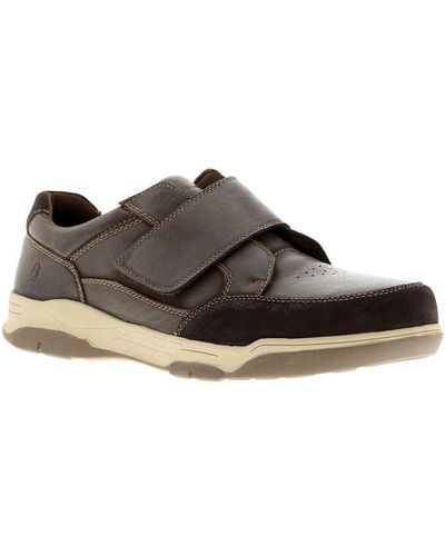 Hush Puppies Fabian Leather Casual Shoes Brown