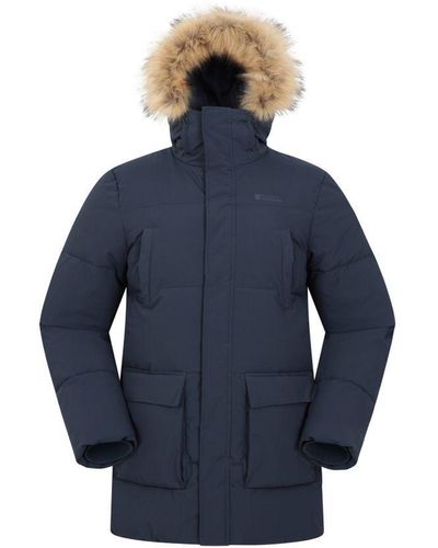 Mountain Warehouse Fern Water Resistant Padded Parka - Blue