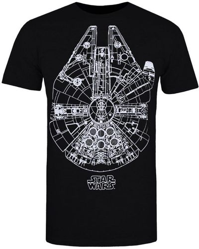 Star Wars Millennium Falcon T-shirt - Black
