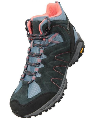 Mountain Warehouse Ladies Rockies Extreme Suede Walking Boots () - Grey