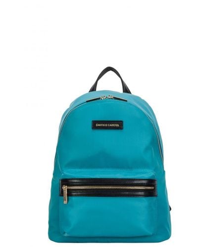 Smith & Canova Nylon Zip Around Backpack - Blue