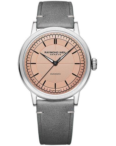 Raymond Weil Millesime Watch 2925-Stc-80001 Leather (Archived) - Grey