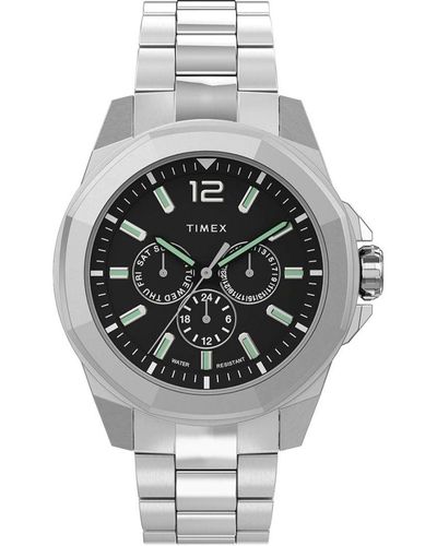 Timex Essex Avenue Silver Watch Tw2u42600 Stainless Steel - Metallic