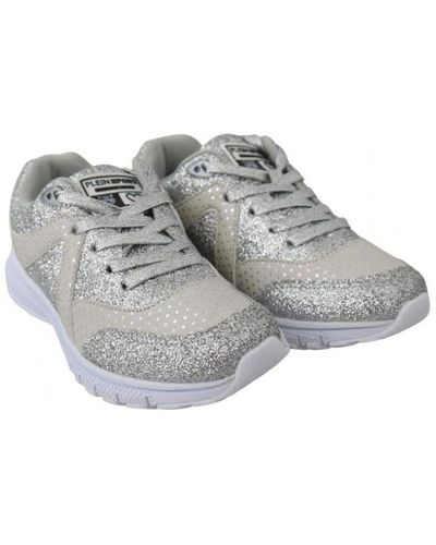 Philipp Plein Silver Runner Jasmines Trainers Shoes - Grey