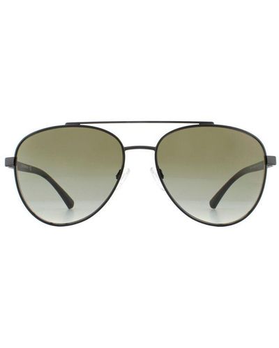 Emporio Armani Sunglasses Ea2079 30018E Matte Gradient Metal - Green