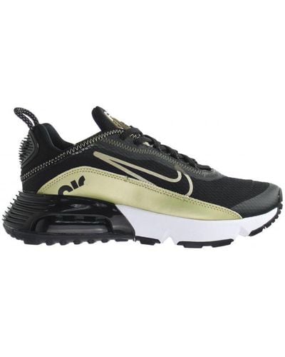 Nike Air Max 2090 Lace-Up Synthetic Trainers Cj4066 006 - Black