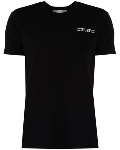 Iceberg T-shirt C-neck Mannen Zwart