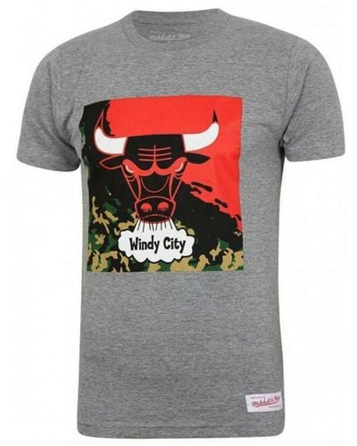 Mitchell & Ness Chicago Bulls Grey T-shirt