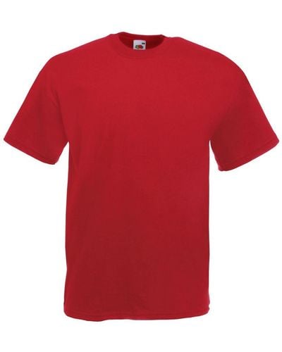 Fruit Of The Loom Valueweight Short Sleeve T-Shirt - Red