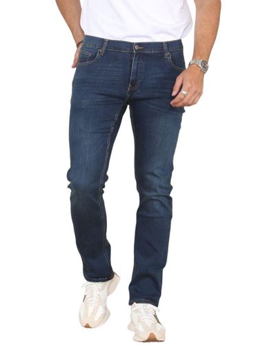 MYT Straight Leg Jeans Hyper Stretch Denim - Blue