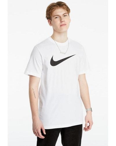 Nike T-shirt Met Swoosh-logo In Wit