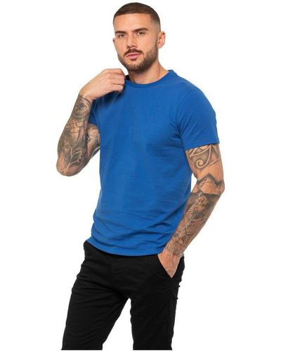 Enzo | T-shirt Met Ronde Hals - Blauw