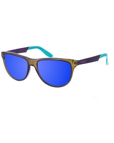 Carrera 5015S Oval-Shaped Acetate Sunglasses - Blue