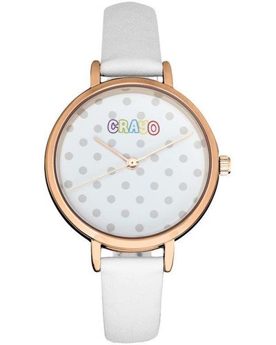 Crayo Dot Strap Watch - Metallic