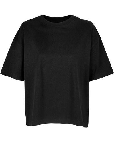 Sol's Ladies Boxy Organic Oversized T-Shirt (Deep) - Black