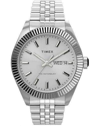 Timex Waterbury Legacy Watch Tw2V17300 Stainless Steel (Archived) - Metallic