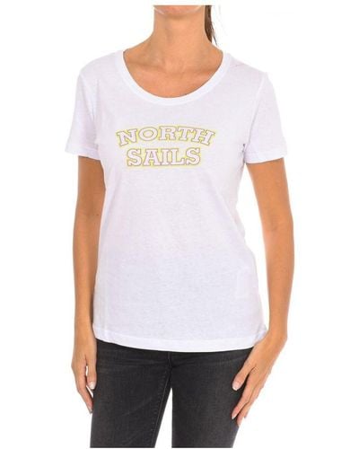 North Sails Womenss Short Sleeve T-Shirt 9024320 - White