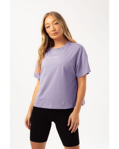 Hype Lilac Scribble T-shirt - Purple