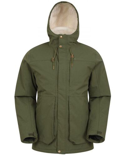 Mountain Warehouse Coastline Borg Waterproof Jacket () - Green