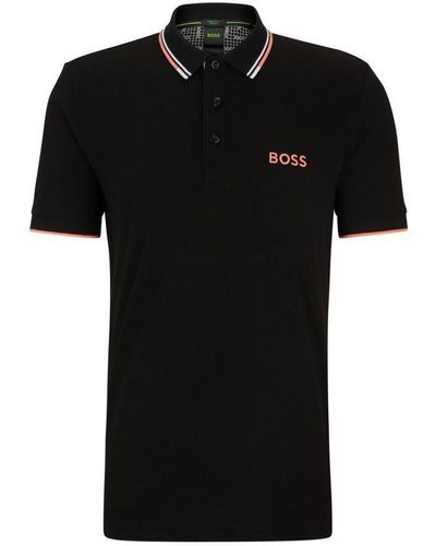 BOSS Boss Paddy Pro Polo Shirt Charcoal - Black