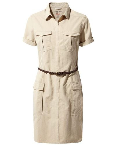 Craghoppers Ladies Nosilife Savannah Shirt Dress (Desert) - Natural