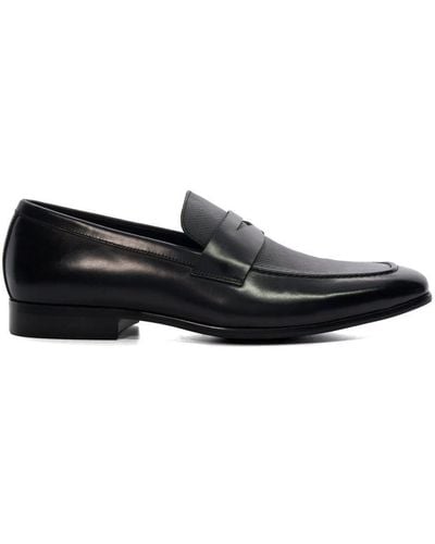 Dune Silvester - Penny Trim Loafers Leather - Black
