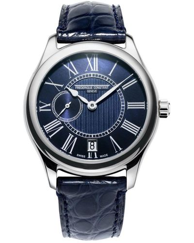 Frederique Constant Frédérique Blue Watch Fc-318mpn3b6 Leather - Grey