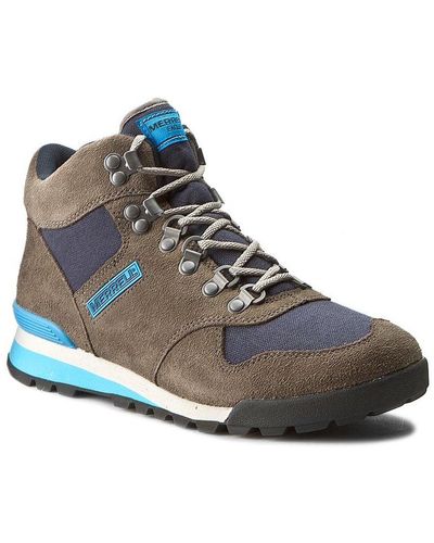 Merrell Eagle Brown Boots Leather - Blue