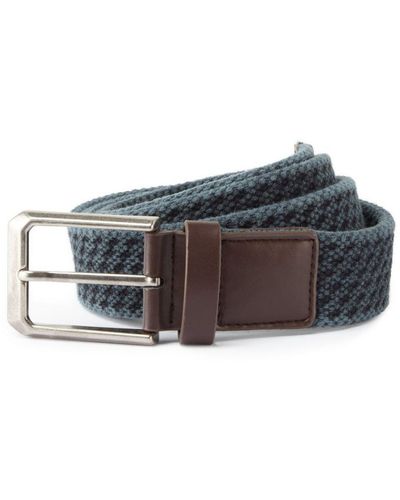 Asquith & Fox Vintage Wash Canvas Riem (marine) - Grijs