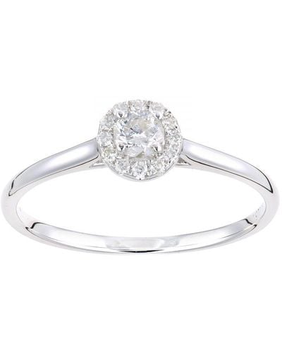 DIAMANT L'ÉTERNEL 9kt Witgouden Ring Met 0,25 Ct Diamant
