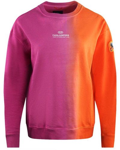 Parajumpers Augusta Split Pink / Sun Orange Sweatshirt - Red