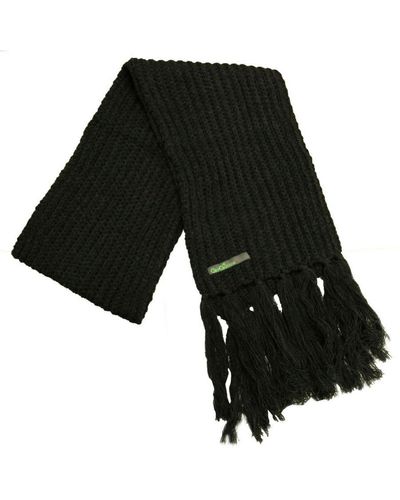 Gio Goi Knitted Scarf Cotton - Black