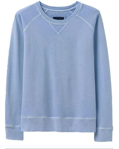 Crew Pastel Cotton Sweatshirt - Blue