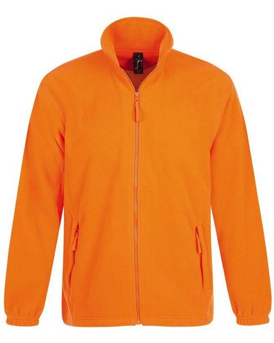 Sol's North Full Zip Outdoor Fleece Jacket () - Orange