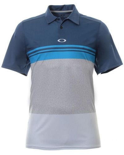 Oakley Colourblock Ensign Blue Golf Polo Shirt
