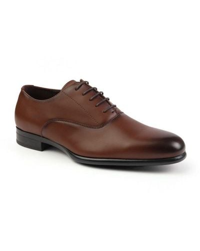 Where's That From Wheres 'Ryan' Oxford Lace Up Work Dress Shoes - Brown