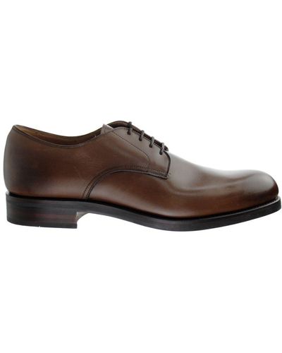 Hackett Pln Derby Shoes Leather - Brown