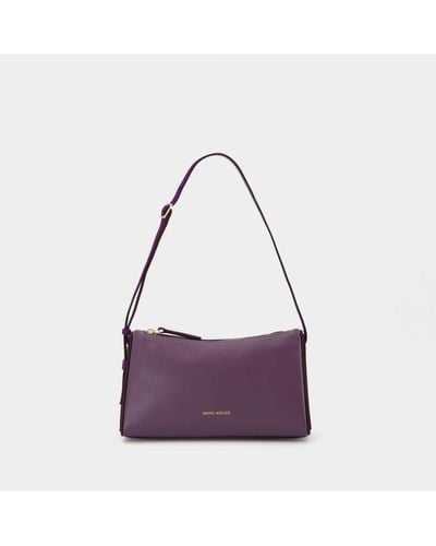 MANU Atelier Mini Prism Hobo Bag - - Steel/purple - Leather